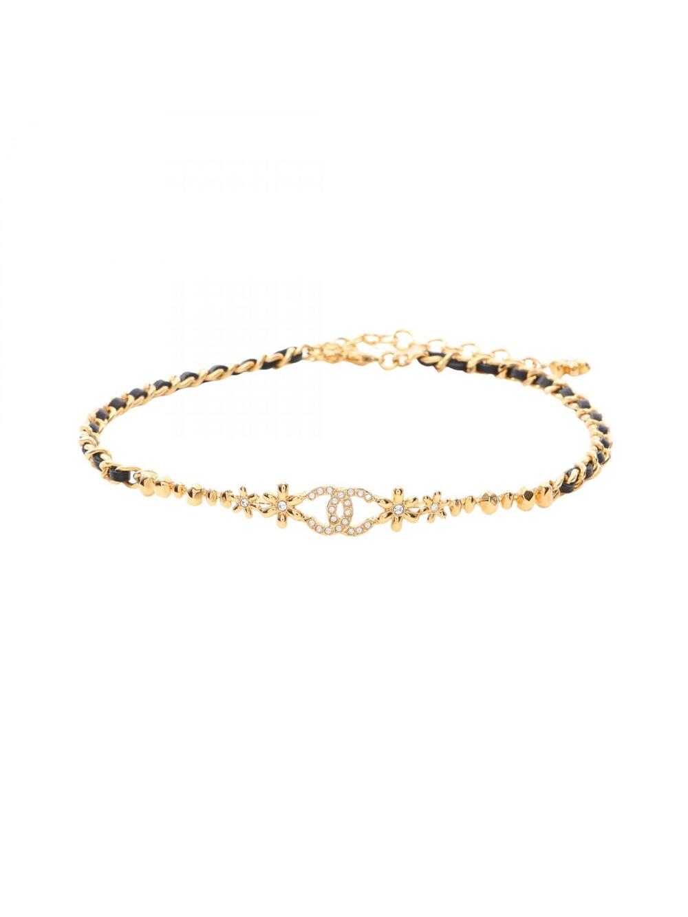 Chanel Coco Mark Chain Choker Necklace #339329C10B
